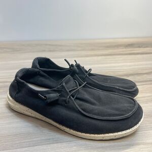 Hey‎ Dude Shoes Wendy L Women’s Size 10 Black Slip On Loafer Fabric